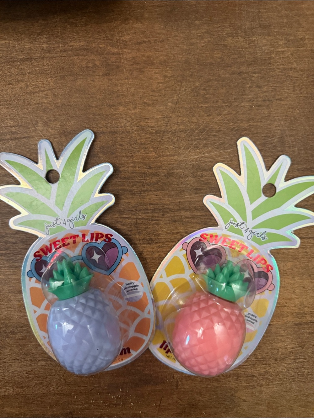 Just 4 Girls Sweet Lips Pineapple Lip Balm - Pink & Lavender